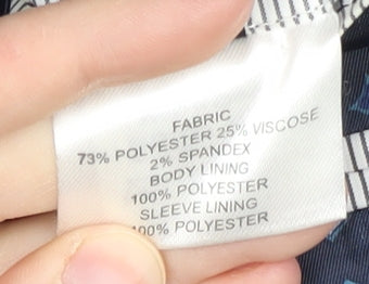 Fellini Men's Blue Blazer 46S - Formal Notch Lapel