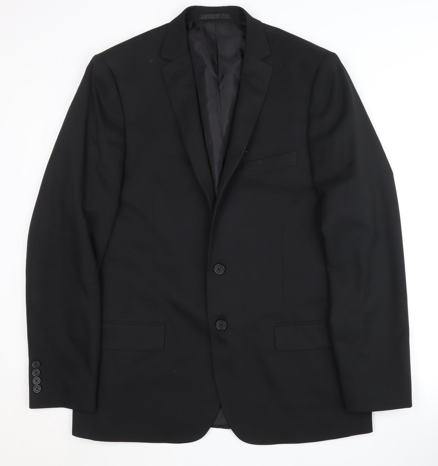 Jacamo Men's Black Polyester Blazer 42L Formal