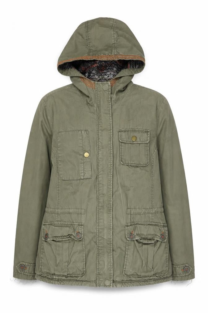 New Look Women's Green Parka Jacket Size 12