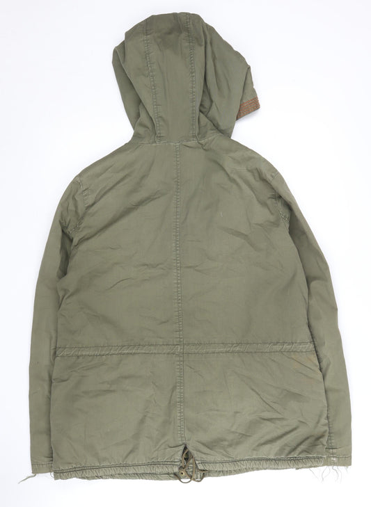 New Look Women's Green Parka Jacket Size 12