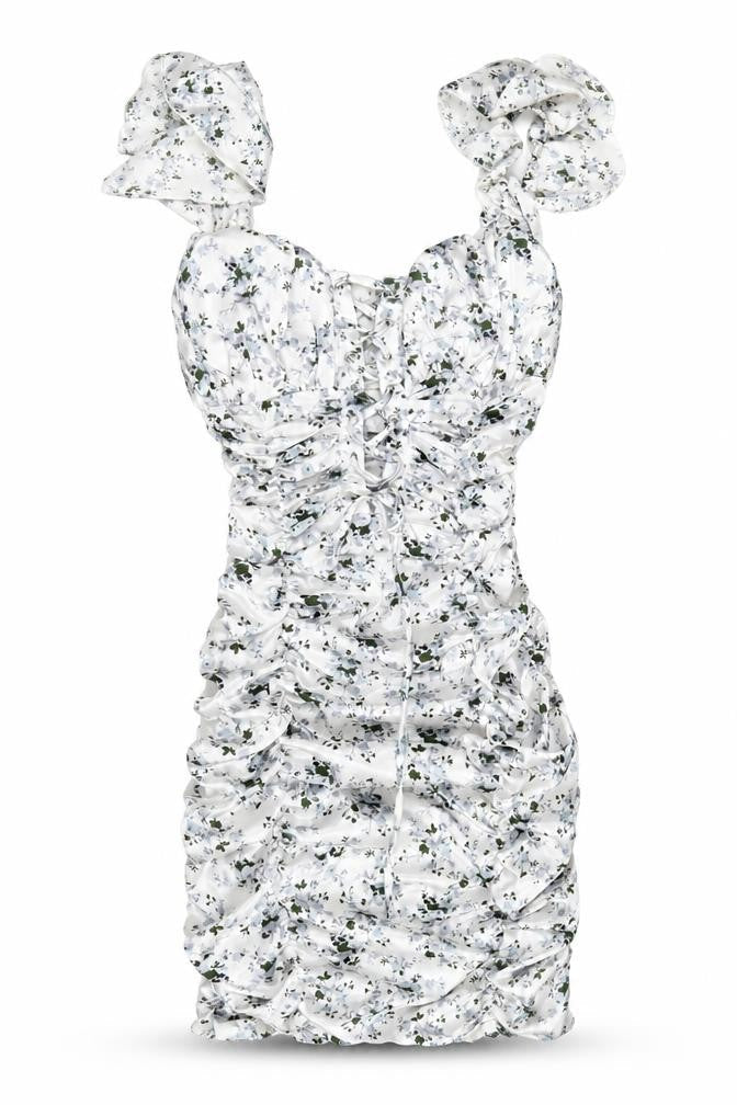 PrettyLittleThing Floral Bodycon Dress UK 6 Women