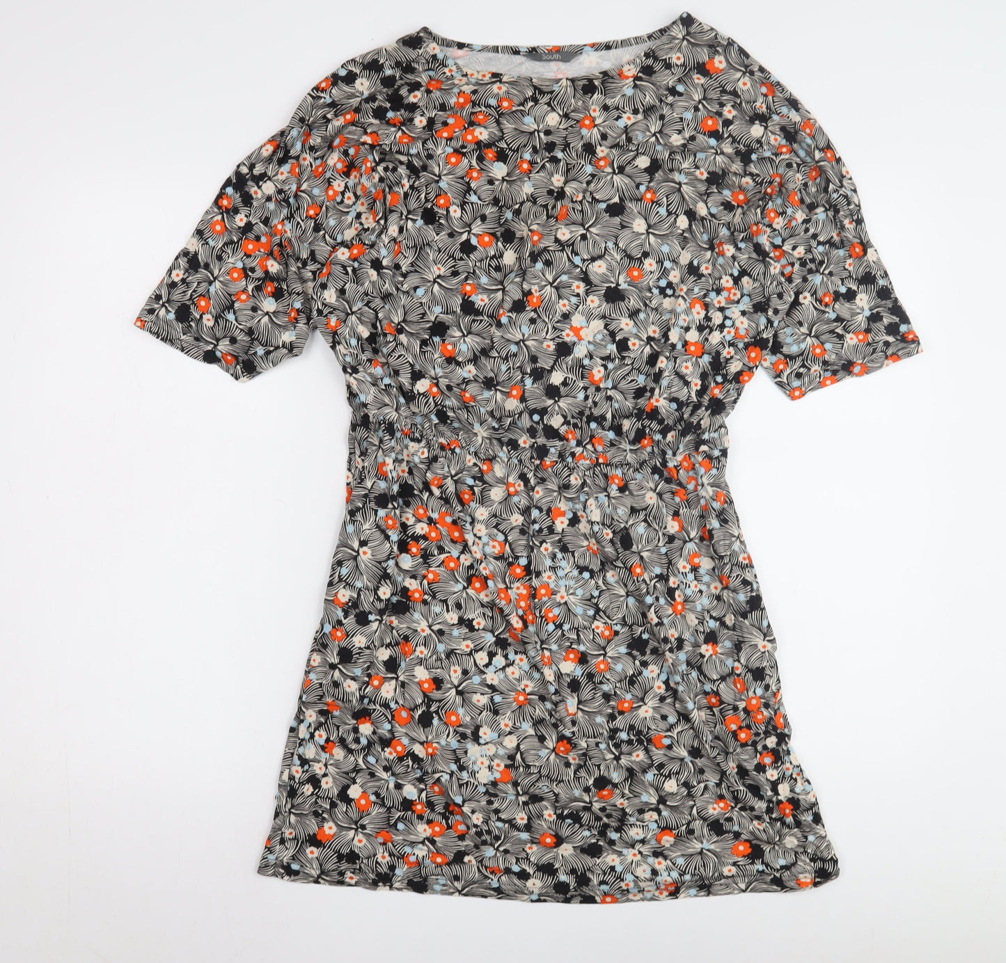 South Women's Floral Multicoloured Short Dress Size 12