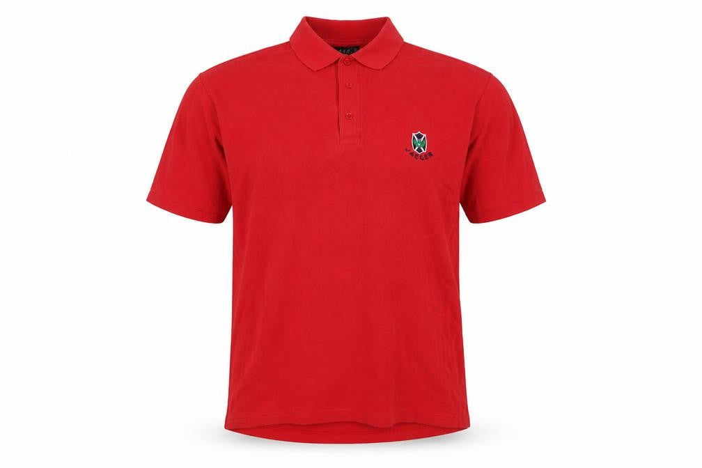 Jaeger Men's Red Polo Shirt M - Stylish & Comfortable