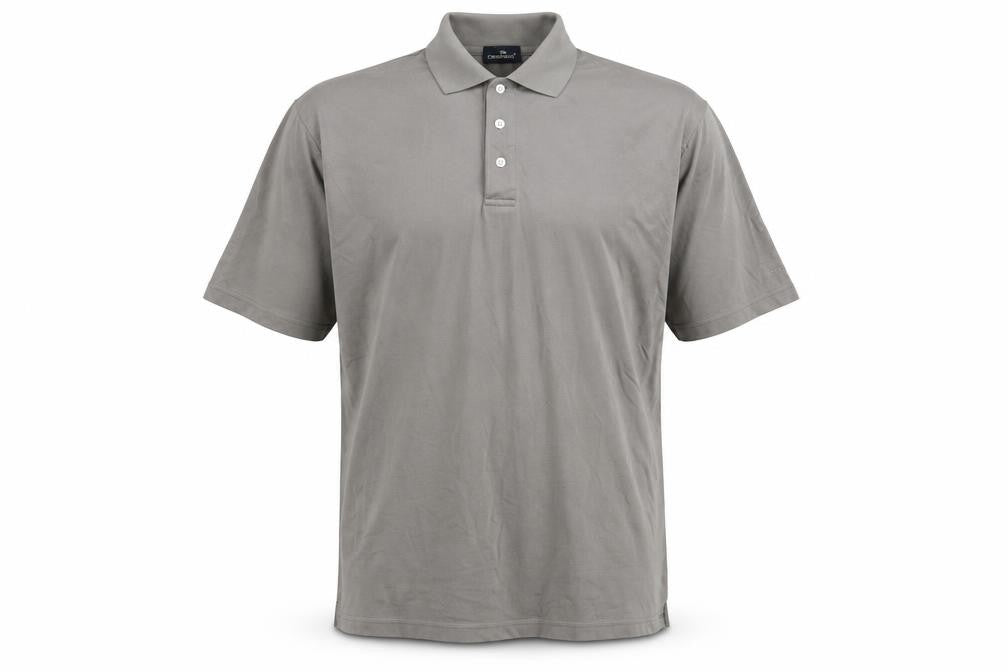 Crosshatch Men's Grey Polo Shirt L Short Sleeve