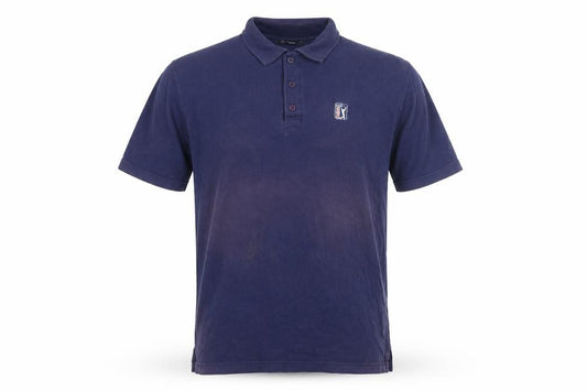 PGA TOUR Men's Blue Polo Shirt Size L with Logo