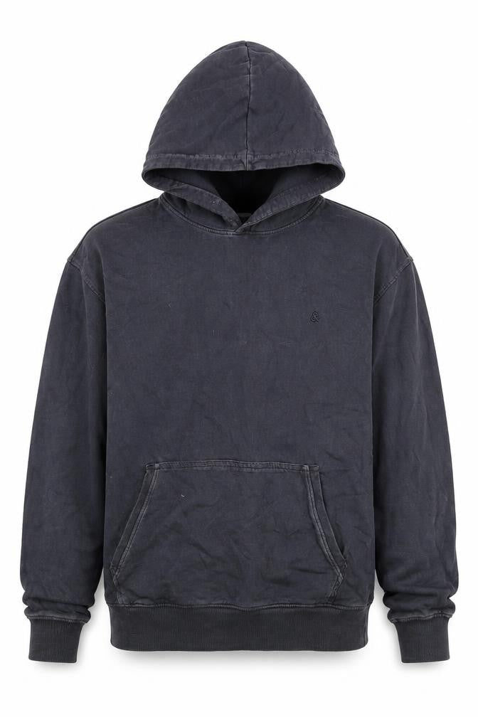 Mens UK M Regular JACK & JONES Black Pullover Hoodie