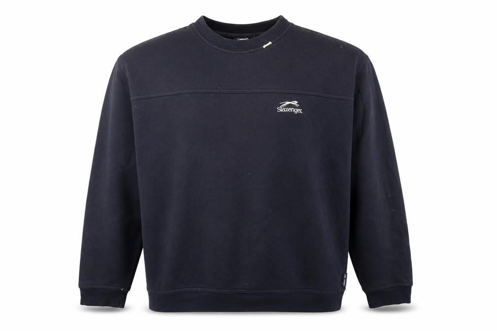 Mens UK XL Regular Slazenger Black Pullover Sweatshirt