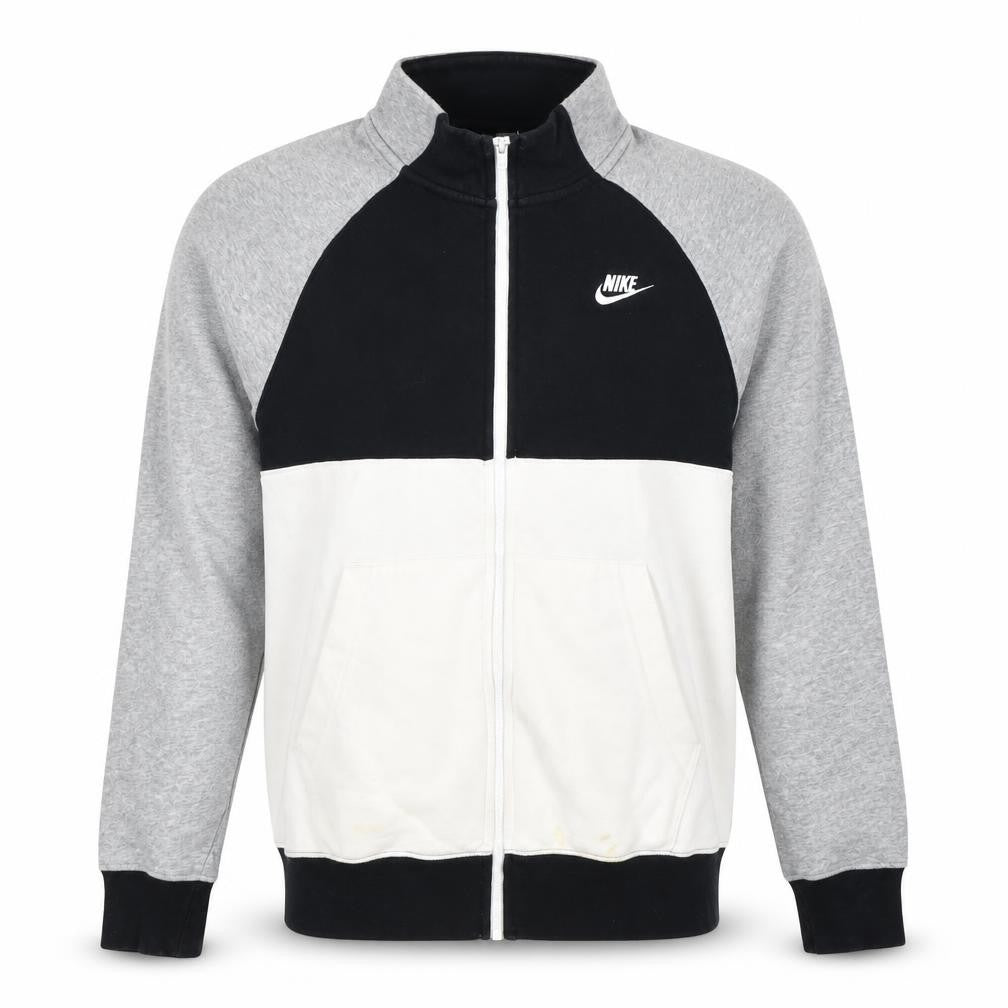Mens UK XS Regular Nike Grey Full Zip Hoodie