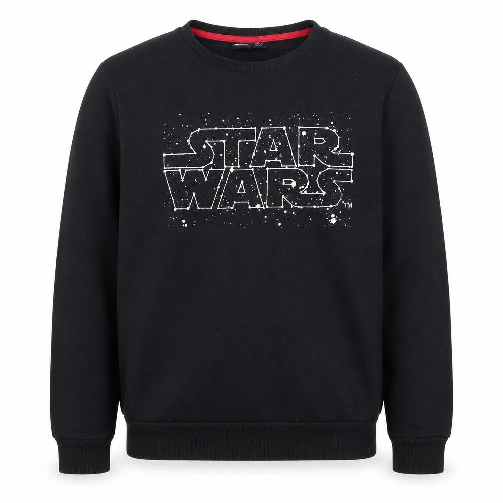 Unisex Adults UK M Regular Star Wars Black Pullover Sweatshirt