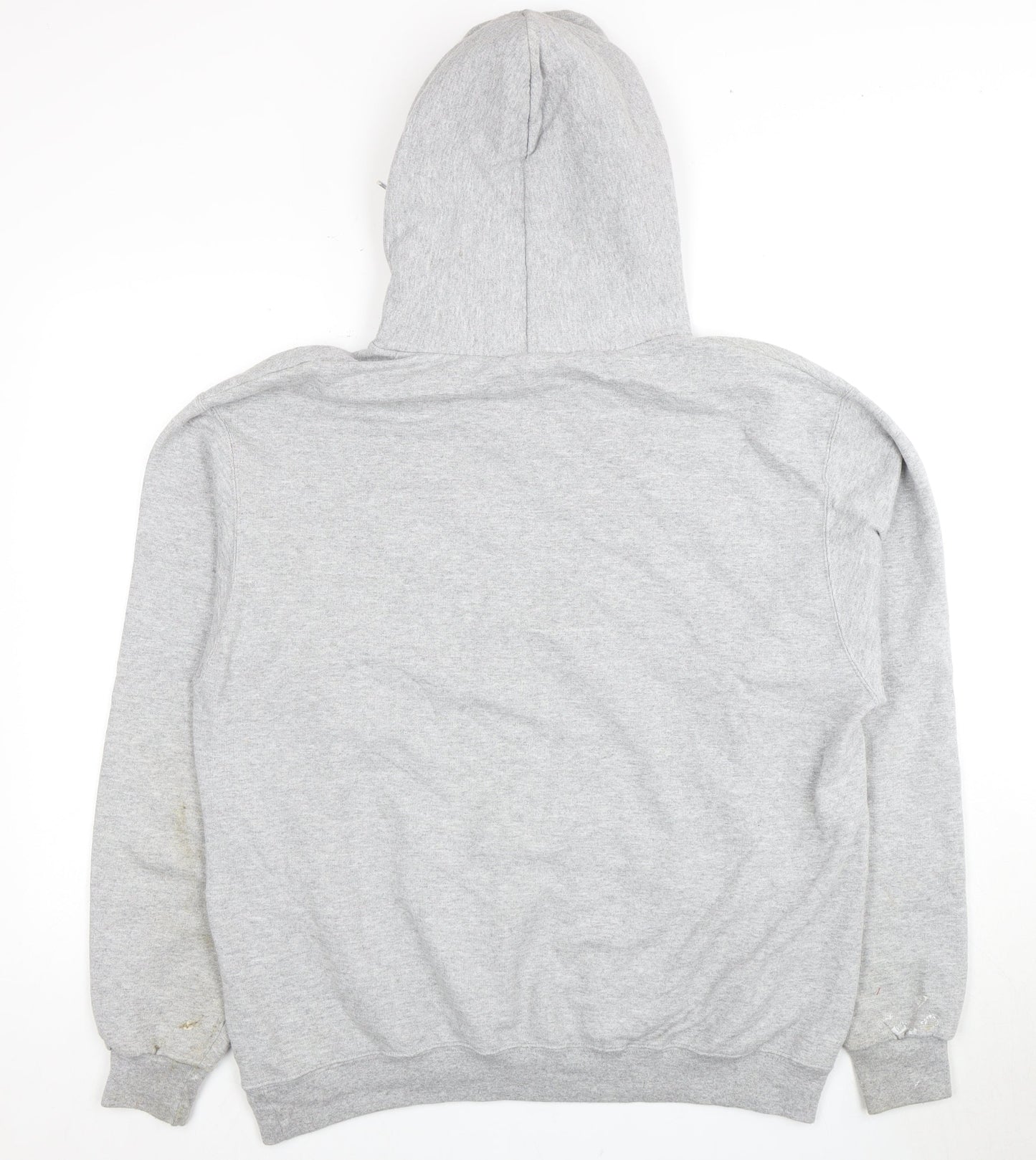 Champion Men's Grey Pullover Hoodie, Size L, Logo Design