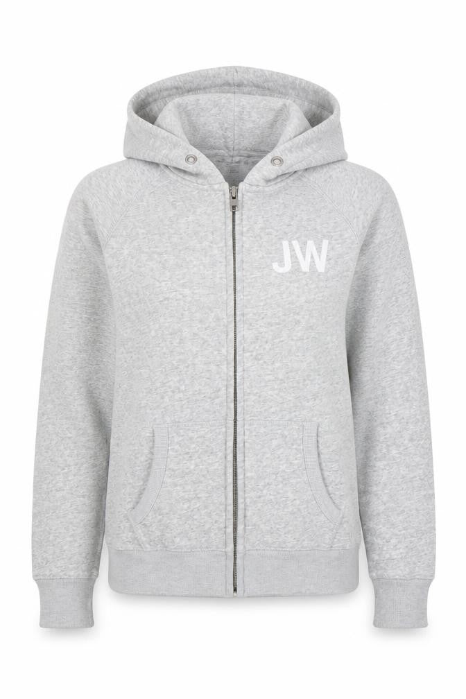 Womens UK 6 Regular Jack Wills Grey Full Zip Hoodie