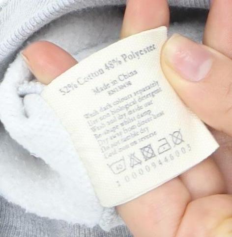 Womens UK 6 Regular Jack Wills Grey Full Zip Hoodie