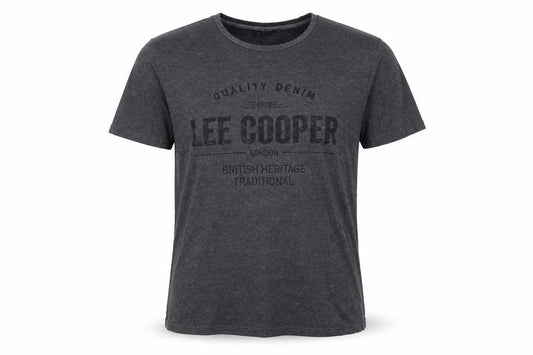 Mens UK Size L Lee Cooper Grey  Cotton Blend T-Shirt