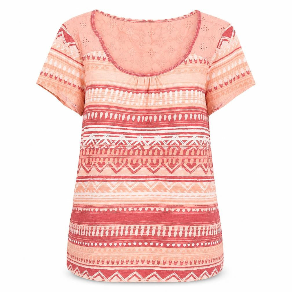 Womens UK Size 10 Mountain Warehouse Pink Cotton T-Shirt