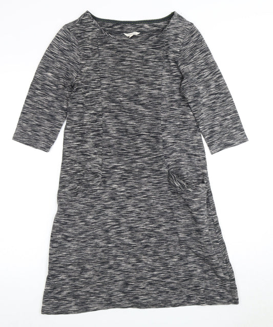 White Stuff Women's Grey Shift Dress Size 10