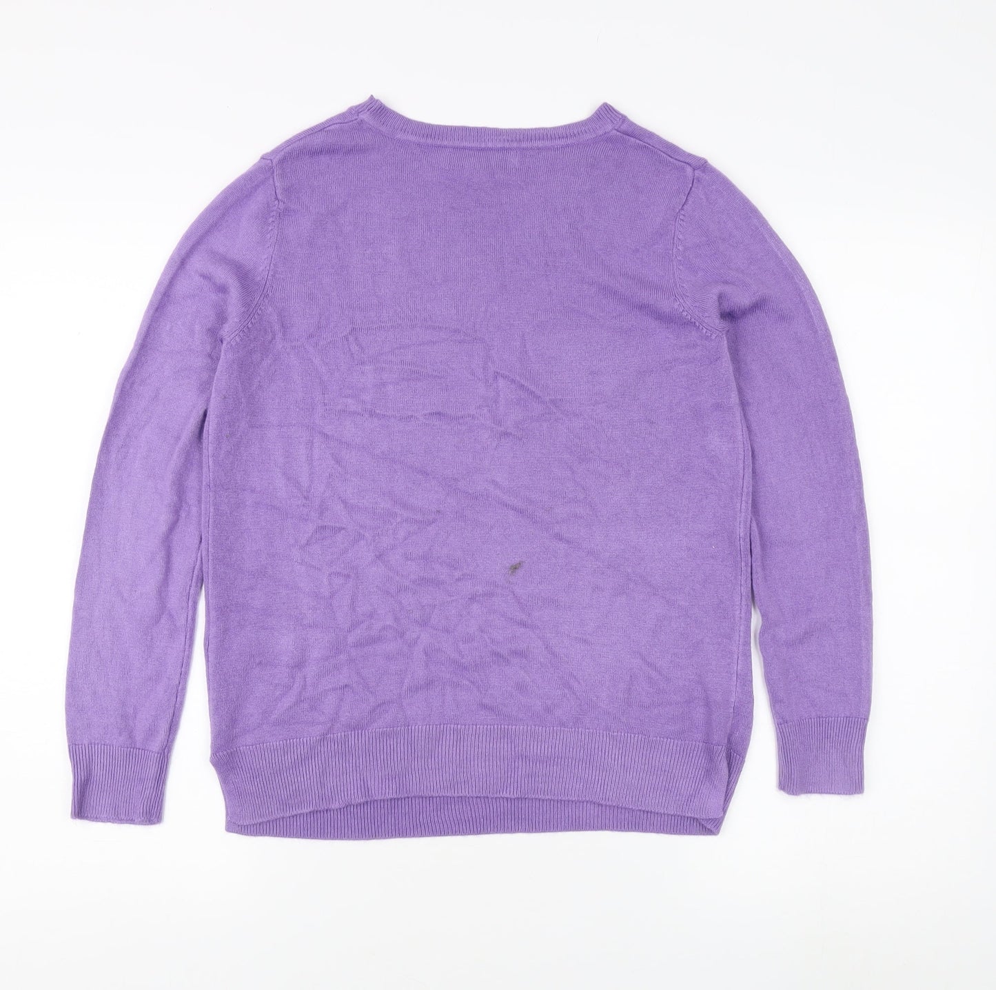 Marks and Spencer Women's Purple Pullover Jumper Size 8