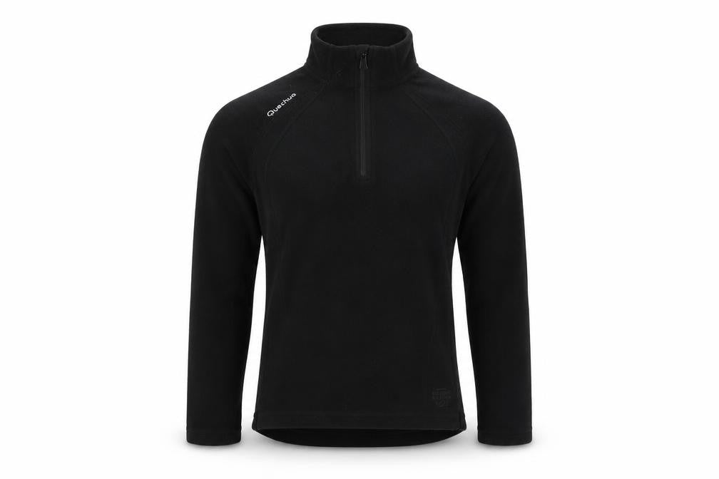 Quechua Black Fleece Zip Sweatshirt XS Unisex