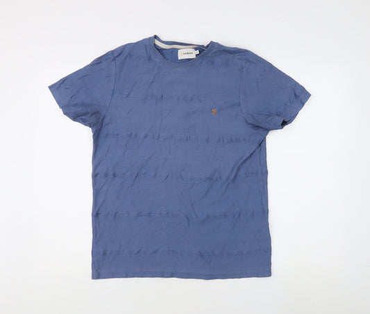 Farah Men's Blue T-Shirt M Short Sleeve Crew Neck