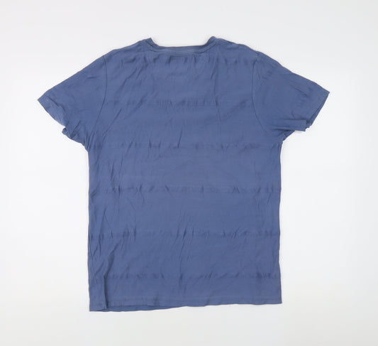 Farah Men's Blue T-Shirt M Short Sleeve Crew Neck