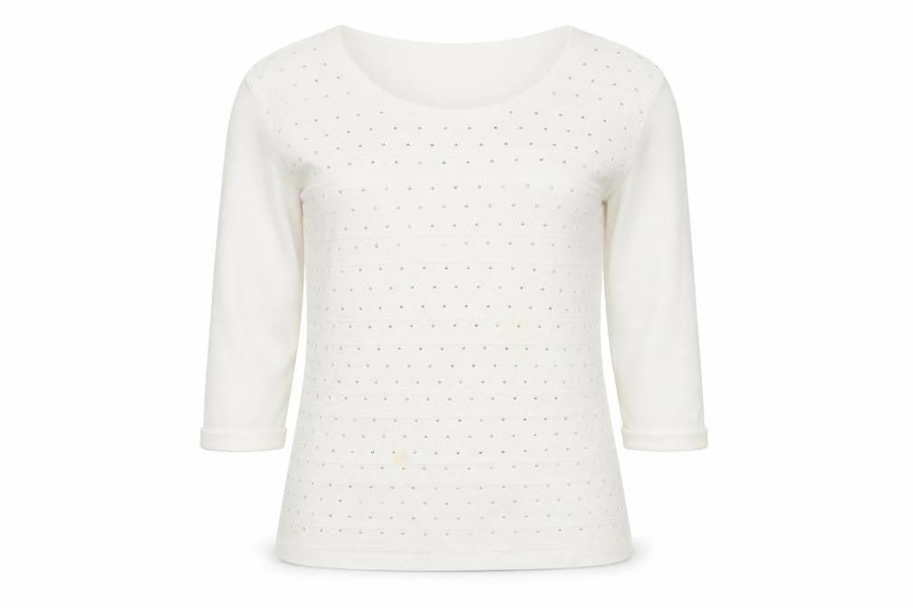 Womens UK Size M Anna Rose White Cotton T-Shirt