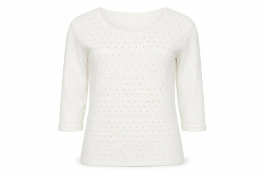 Womens UK Size M Anna Rose White Cotton T-Shirt