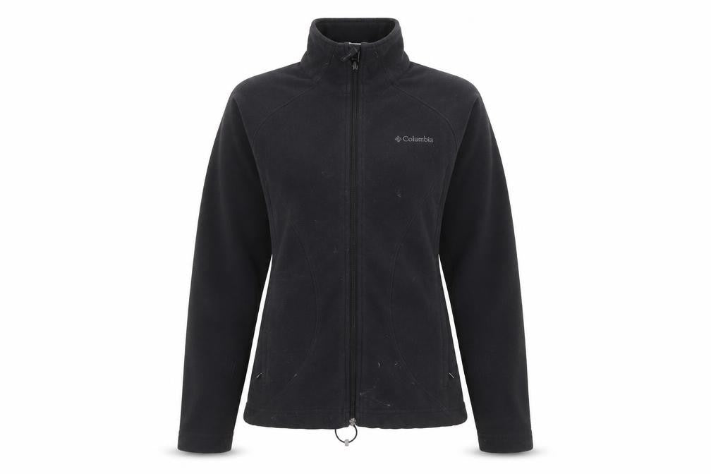 Front view of Columbia Women's Black S Basic Fleece Jacket