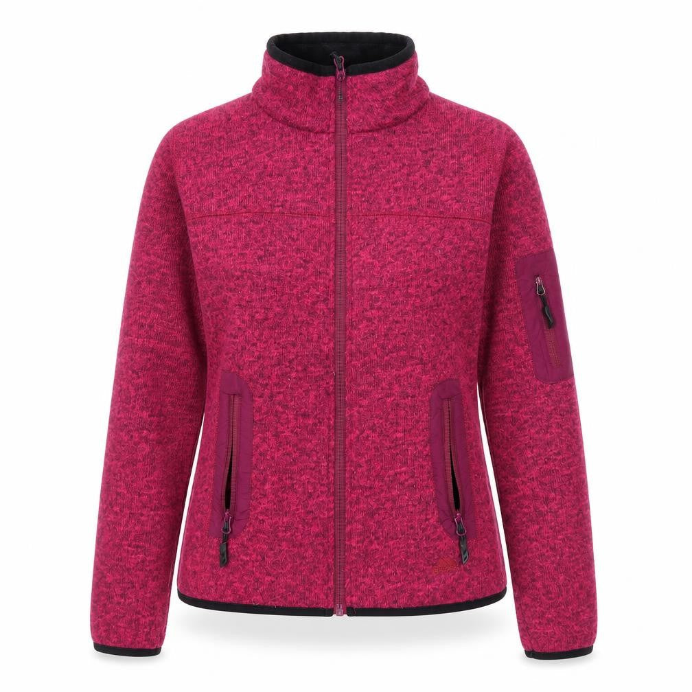 Front view of Trespass Women's Pink S Basic Jacket, Full Zip, Autumn/Winter