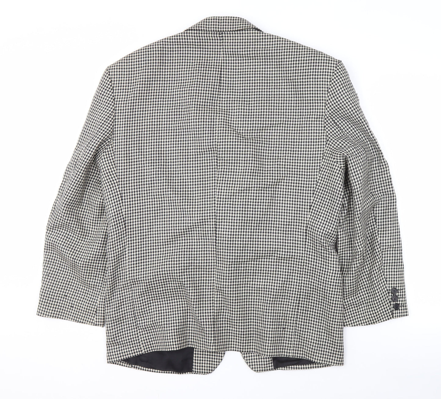 Pinstripe Men's Check Blazer, Grey, Size 40, Business Wear