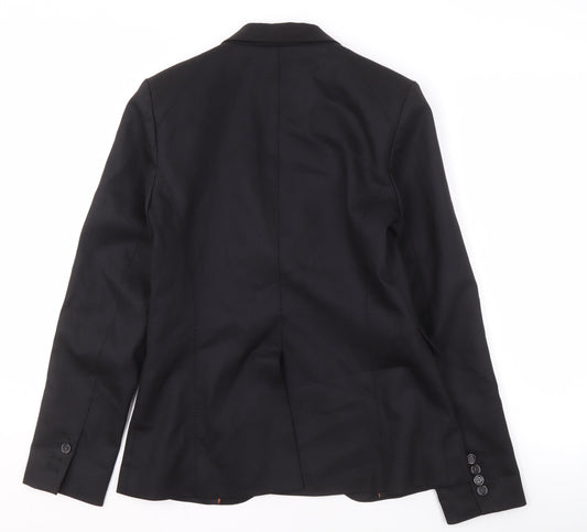 Banana Republic Women's Black Wool Blend Blazer Jacket Size 8
