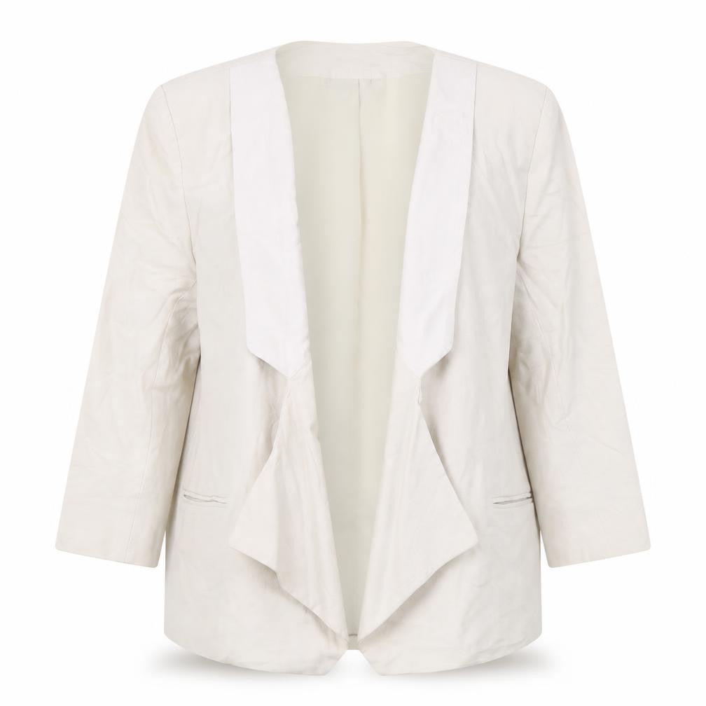 Front view of French Connection Beige Women's Blazer, size 12
