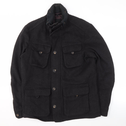 Ted Baker Men’s Black Military Jacket - Medium