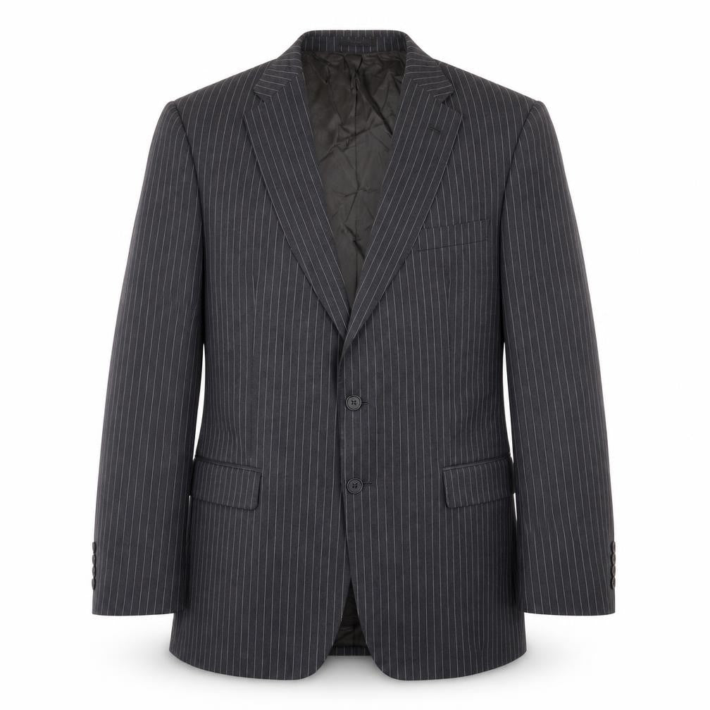 Marks and Spencer Men's Grey Striped Blazer 42L