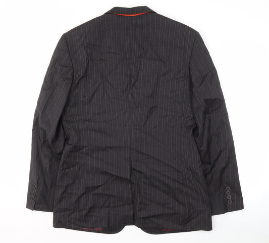 Ted Baker Men's Multicoloured Striped Suit Jacket 40R