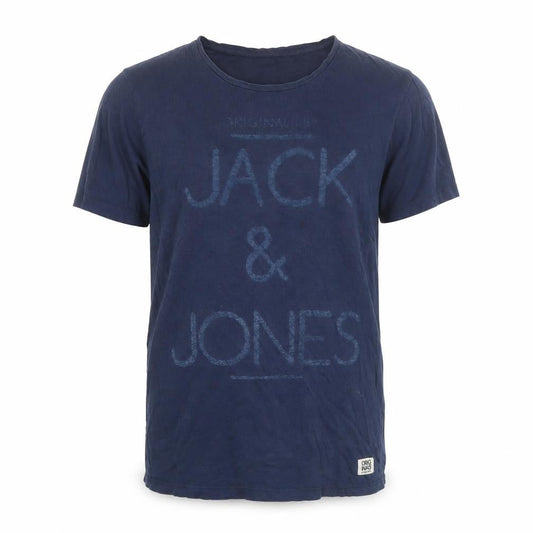 Mens UK Size M JACK & JONES Blue  Cotton T-Shirt