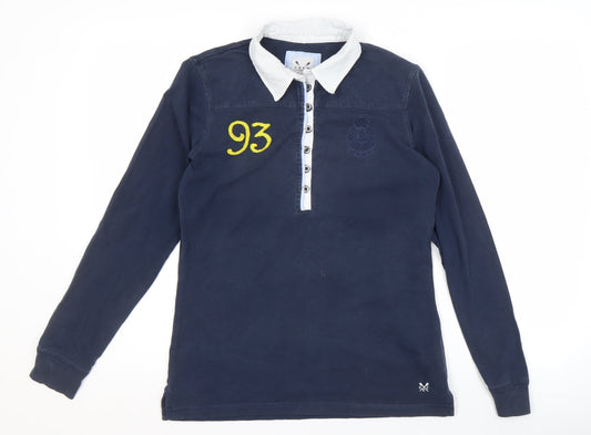 Crew Clothing Co. Women's Blue Polo Shirt Size 10