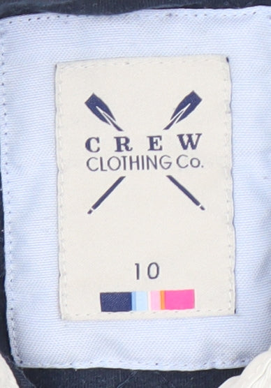 Crew Clothing Co. Women's Blue Polo Shirt Size 10