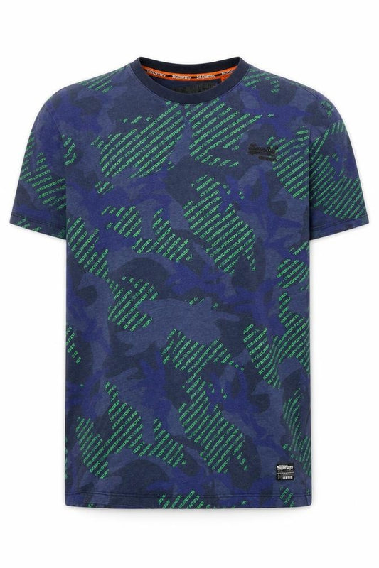 Mens UK Size XS Superdry Blue  Cotton Blend T-Shirt