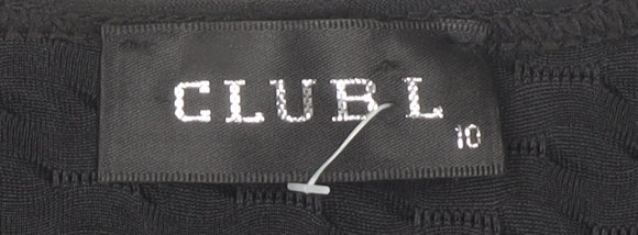 Club L Women's Black Long Dress Size 10