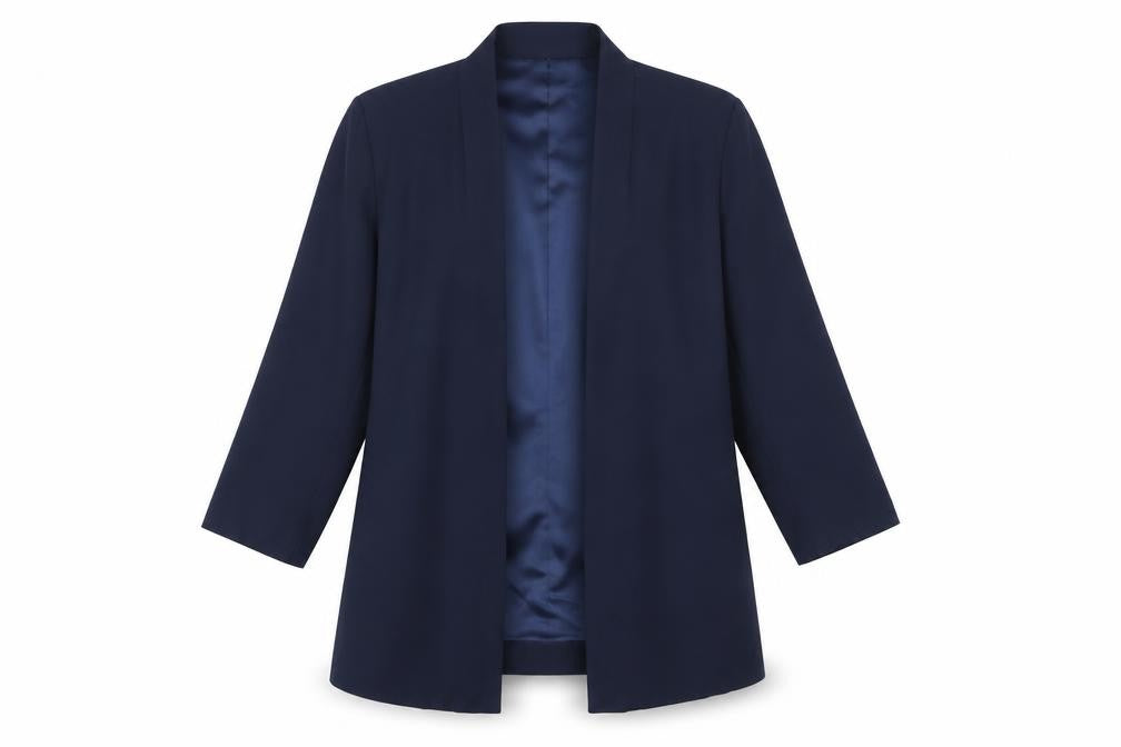 Front view of ASOS Women's Navy Blazer Jacket, size 8
