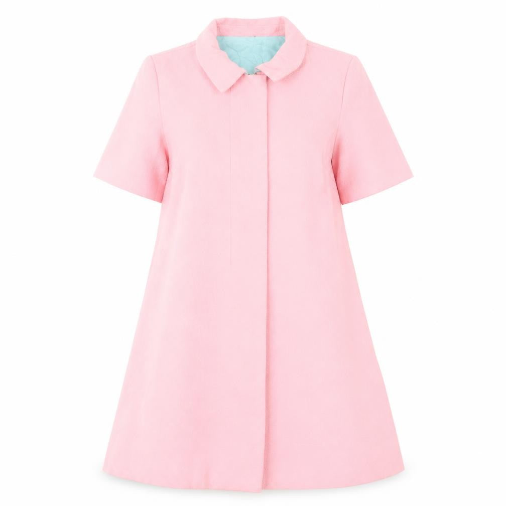 Traffic People Pink Collared Shift Dress XS Women
