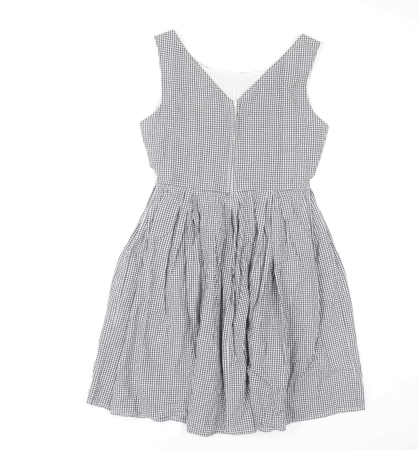 Fever London Women's Grey Check A-Line Dress Size 8