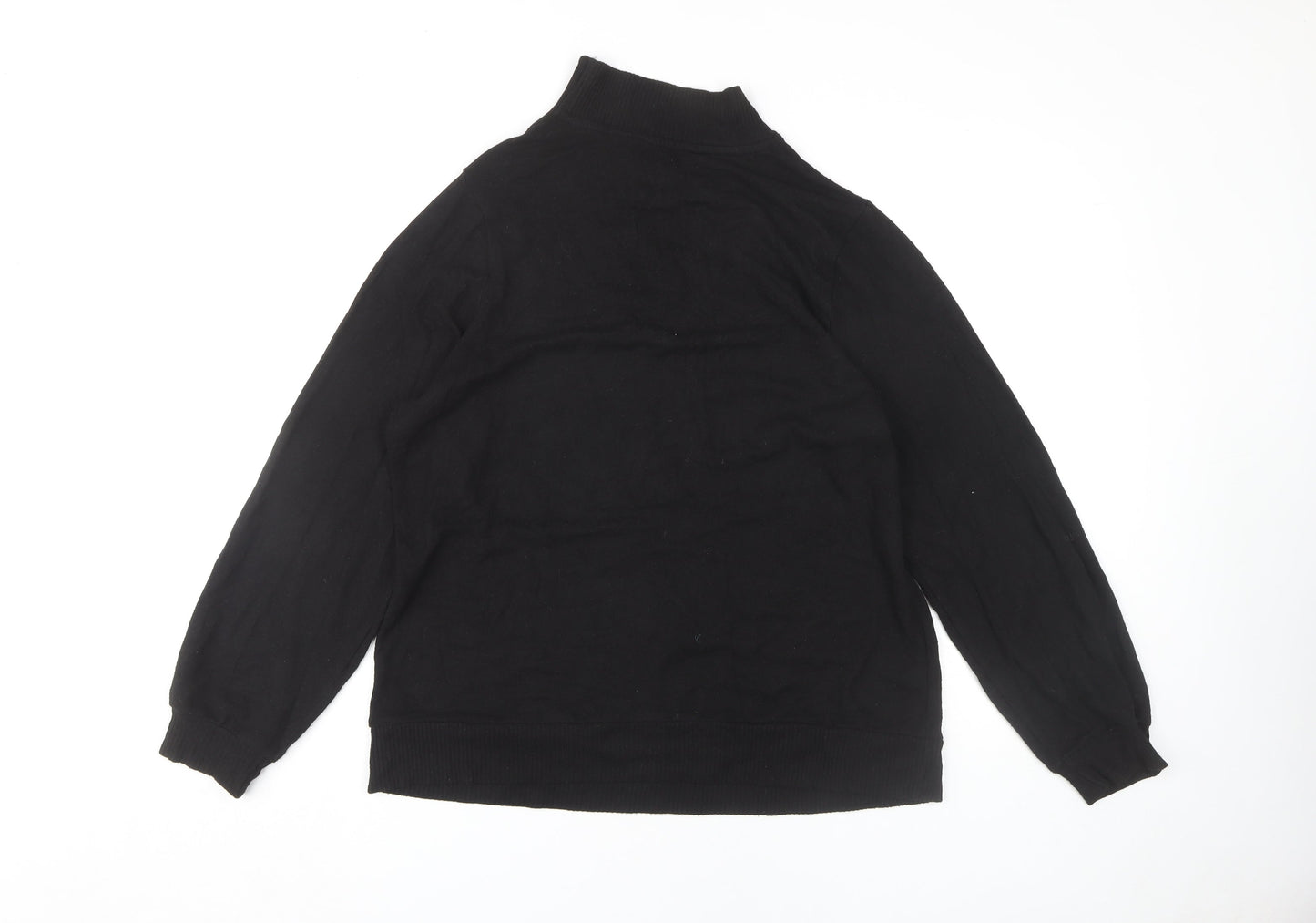 Next Women's Black Mock Neck Pullover Jumper Size L