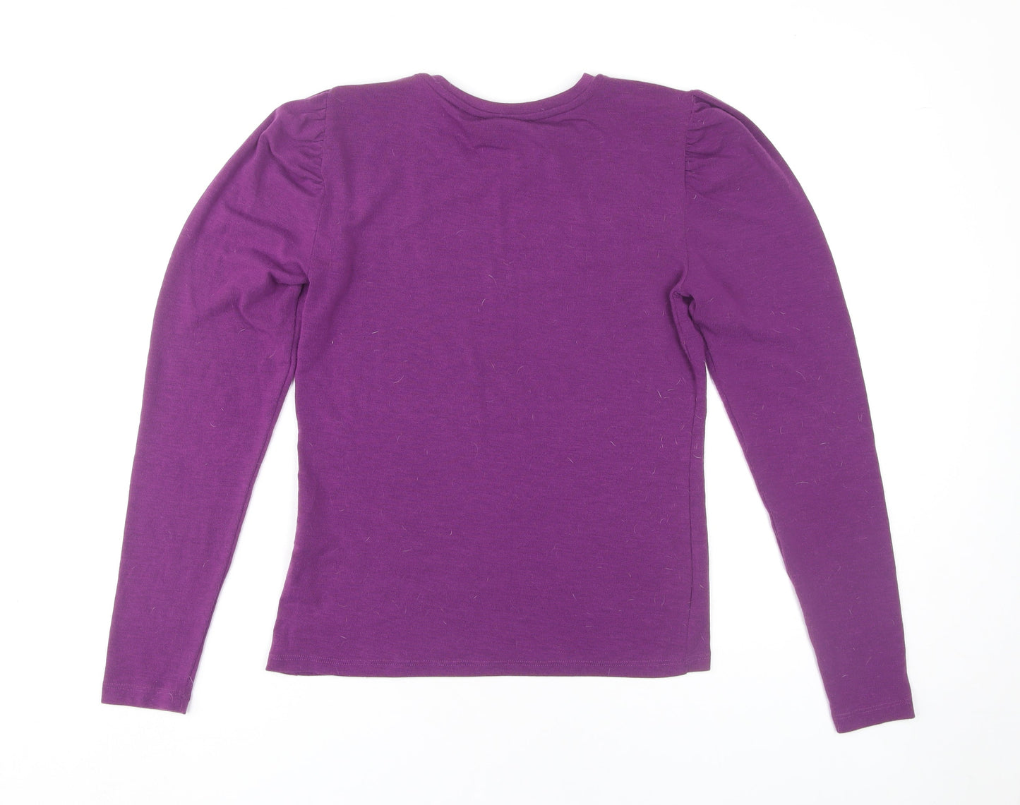Pieces Women's Purple Basic T-Shirt, Size 10