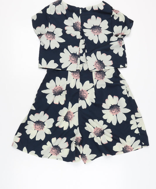 Rochelle Humes Women's Floral Playsuit, Size 10, Multicoloured