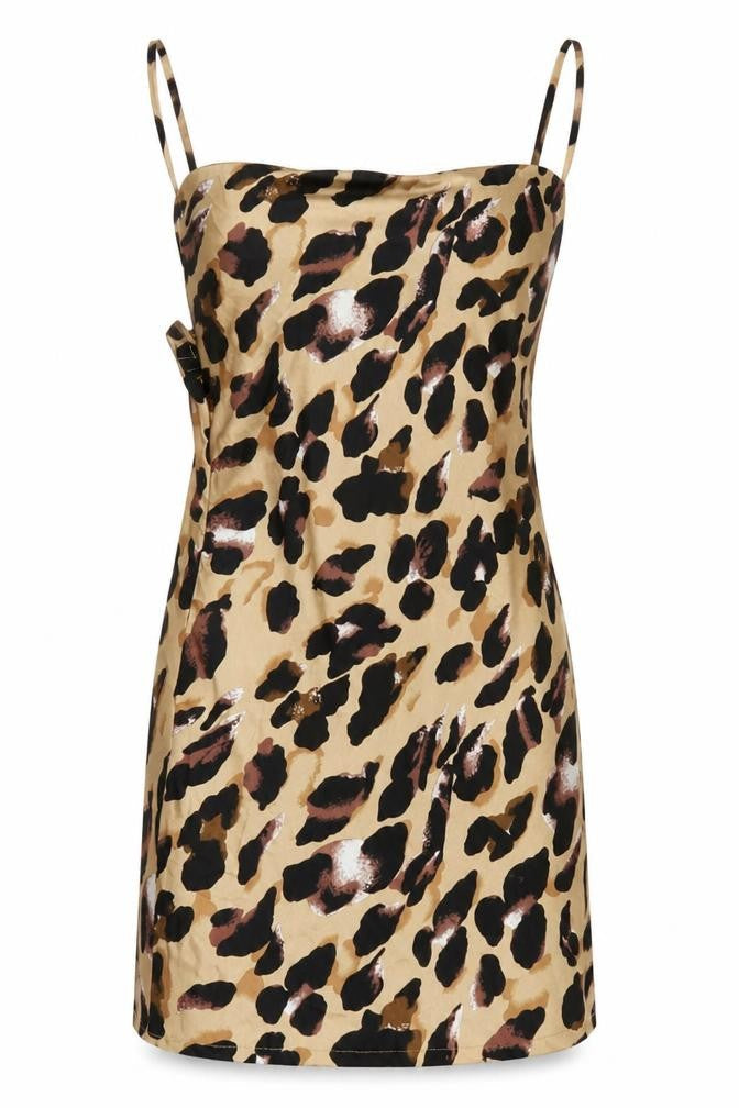 MISSPAP Women’s Multicoloured Animal Print Slip Dress Size 8