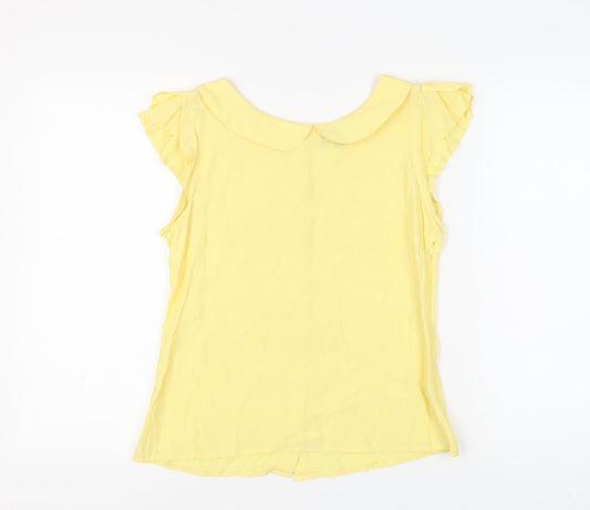 Therapy Women's Yellow Blouse, Size 12, Sleeveless, Casual