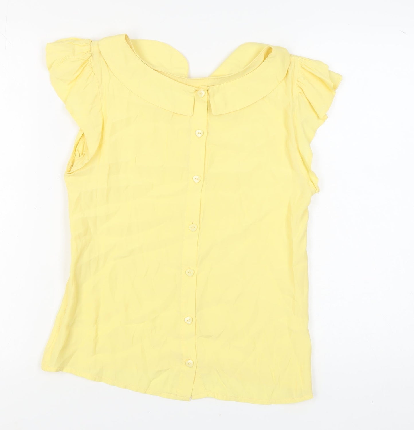 Therapy Women's Yellow Blouse, Size 12, Sleeveless, Casual