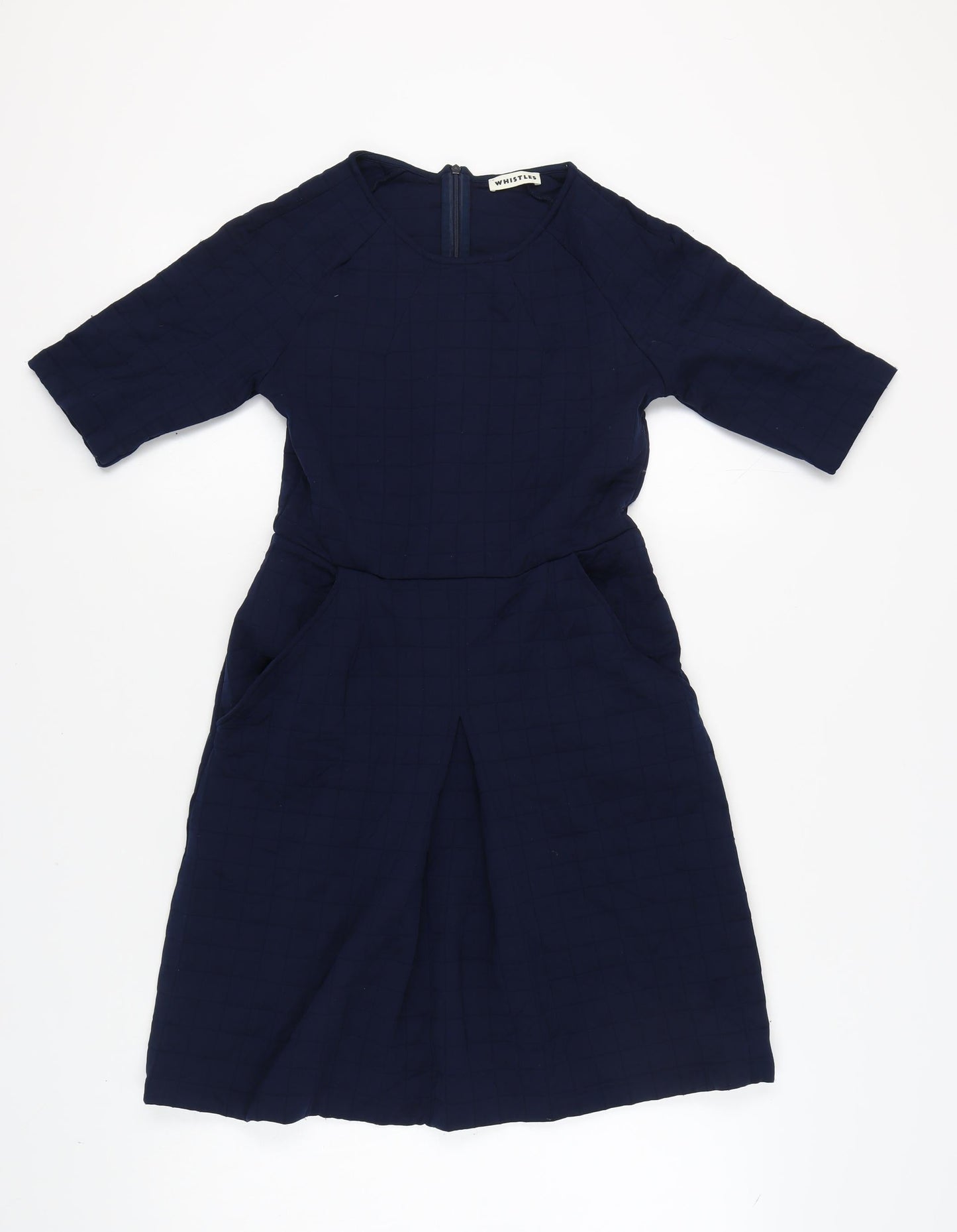 Whistles Women's Blue Check Dress Size 10