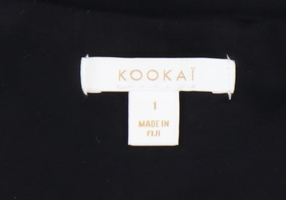 Kookai Women's Black Bodycon Dress Size 8