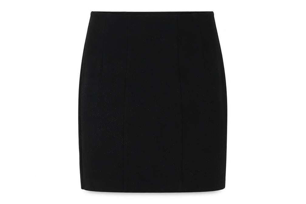 Front view of Marks & Spencer Black Pencil Skirt, size 10, Elegant